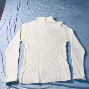 Vintage turtleneck white/ cream